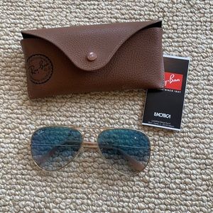 Womens RayBan aviator sunglasses